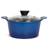 Neoflam Venn 24cm Casserole Induction Blue - Dr Earth - Eco Living, Cookware, Stockpots & Casseroles