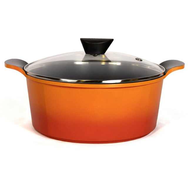 Neoflam Venn 28cm Casserole Induction Orange - Dr Earth - Eco Living, Cookware, Stockpots & Casseroles