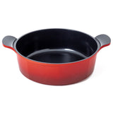 Neoflam Venn 28cm Low Casserole Induction Red - Dr Earth - Eco Living, Cookware, Stockpots & Casseroles