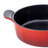 Neoflam Venn 28cm Low Casserole Induction Red - Dr Earth - Eco Living, Cookware, Stockpots & Casseroles