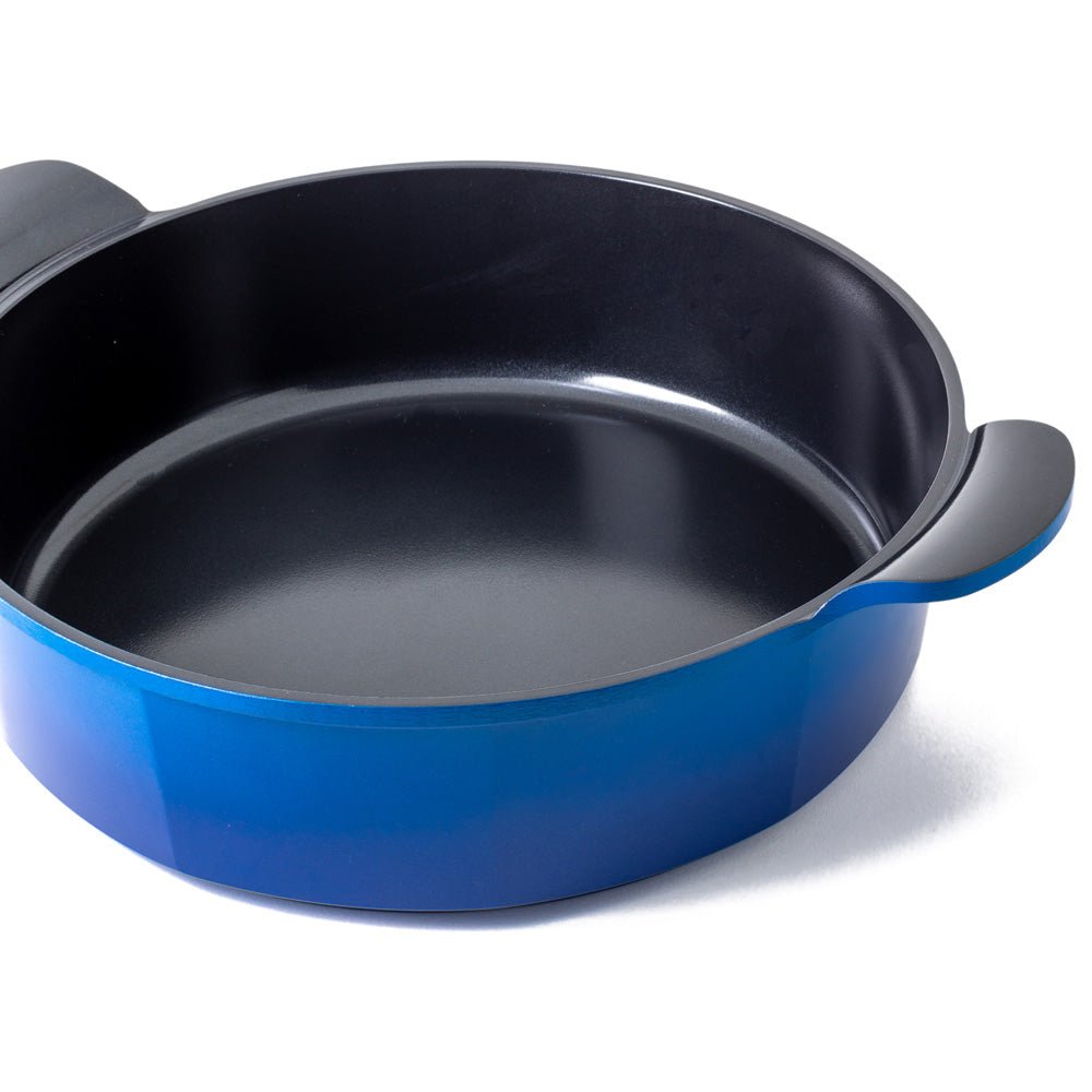 Neoflam Venn 32cm Low Casserole induction Blue - Dr Earth - Eco Living, Cookware, Stockpots & Casseroles