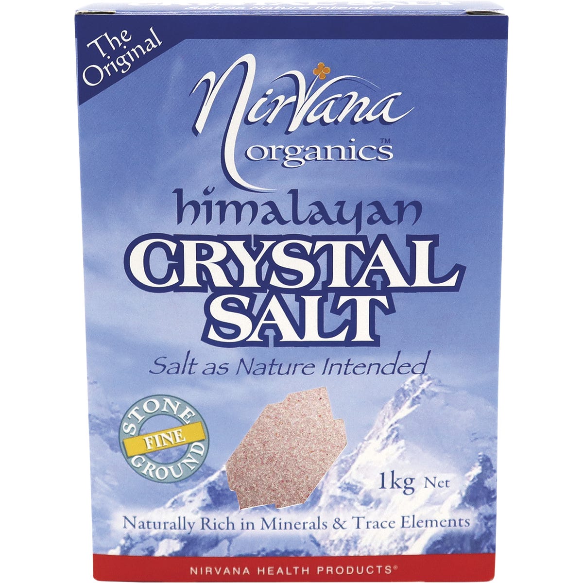 Nirvana Organics Himalayan Salt Fine 1kg - Dr Earth - Herbs Spices & Seasonings