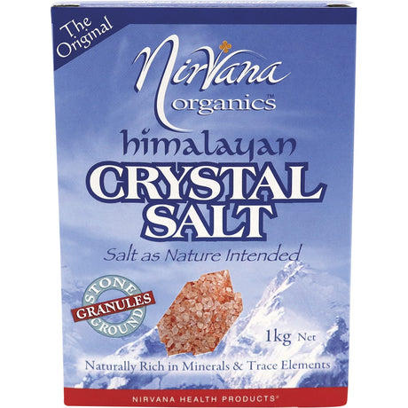 Nirvana Organics Himalayan Salt Granules 1kg - Dr Earth - Herbs Spices & Seasonings