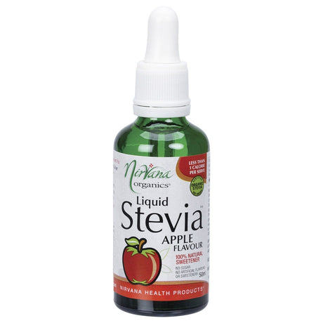 Nirvana Organics Liquid Stevia Apple 50ml - Dr Earth - Sweeteners