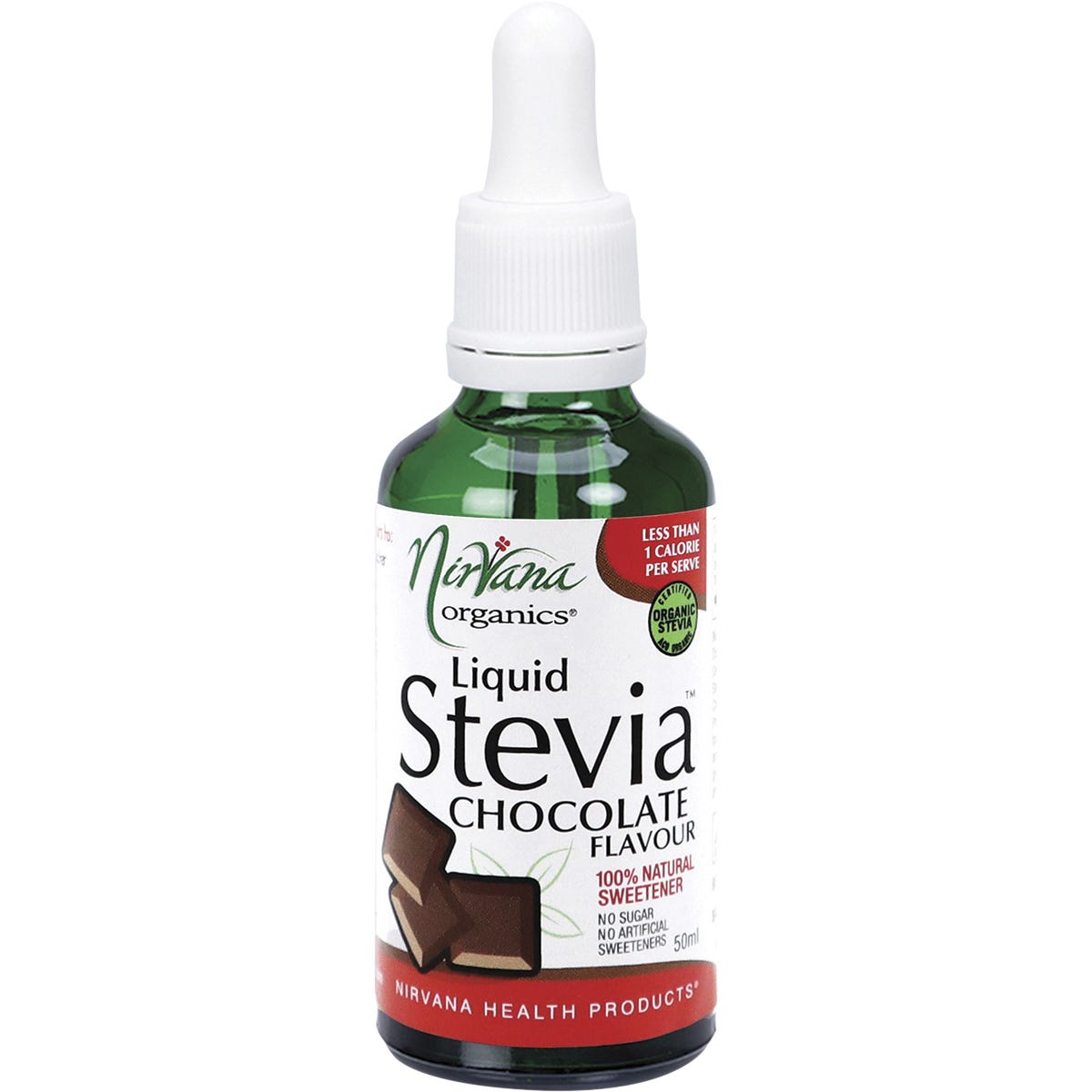 Nirvana Organics Liquid Stevia Chocolate 50ml - Dr Earth - Sweeteners