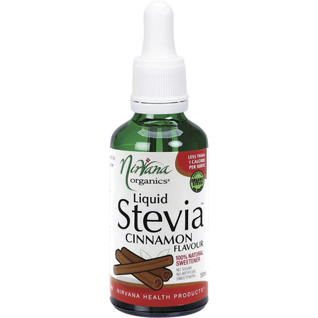 Nirvana Organics Liquid Stevia Cinnamon 50ml - Dr Earth - Sweeteners