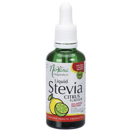 Nirvana Organics Liquid Stevia Citrus 50ml - Dr Earth - Sweeteners