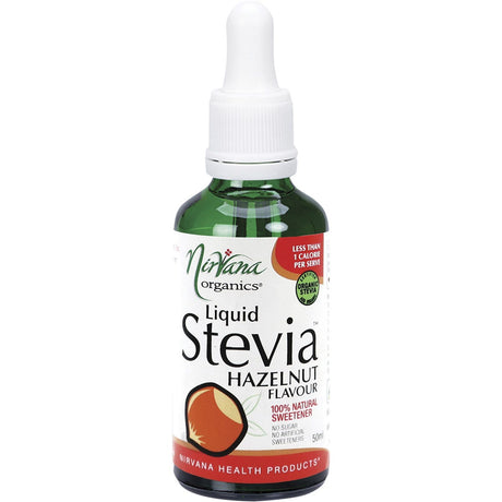 Nirvana Organics Liquid Stevia Hazelnut 50ml - Dr Earth - Sweeteners