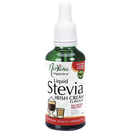 Nirvana Organics Liquid Stevia Irish Cream 50ml - Dr Earth - Sweeteners