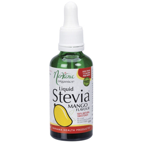 Nirvana Organics Liquid Stevia Mango 50ml - Dr Earth - Sweeteners