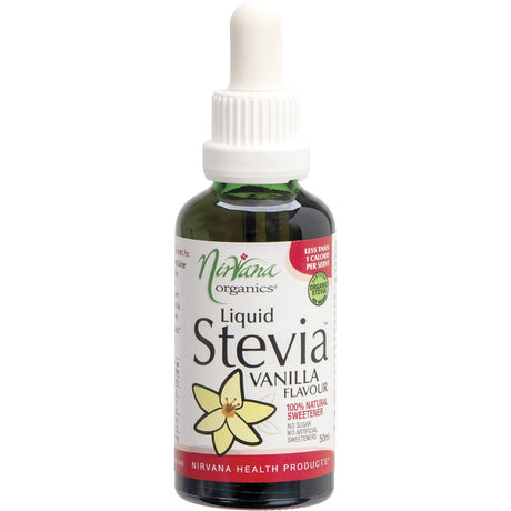 Nirvana Organics Liquid Stevia Vanilla 50ml - Dr Earth - Sweeteners