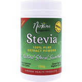 Nirvana Organics Stevia 100% Pure Extract Powder 100g - Dr Earth - Sweeteners