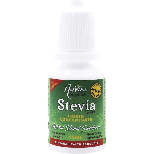 Nirvana Organics Stevia Liquid 15ml - Dr Earth - Sweeteners