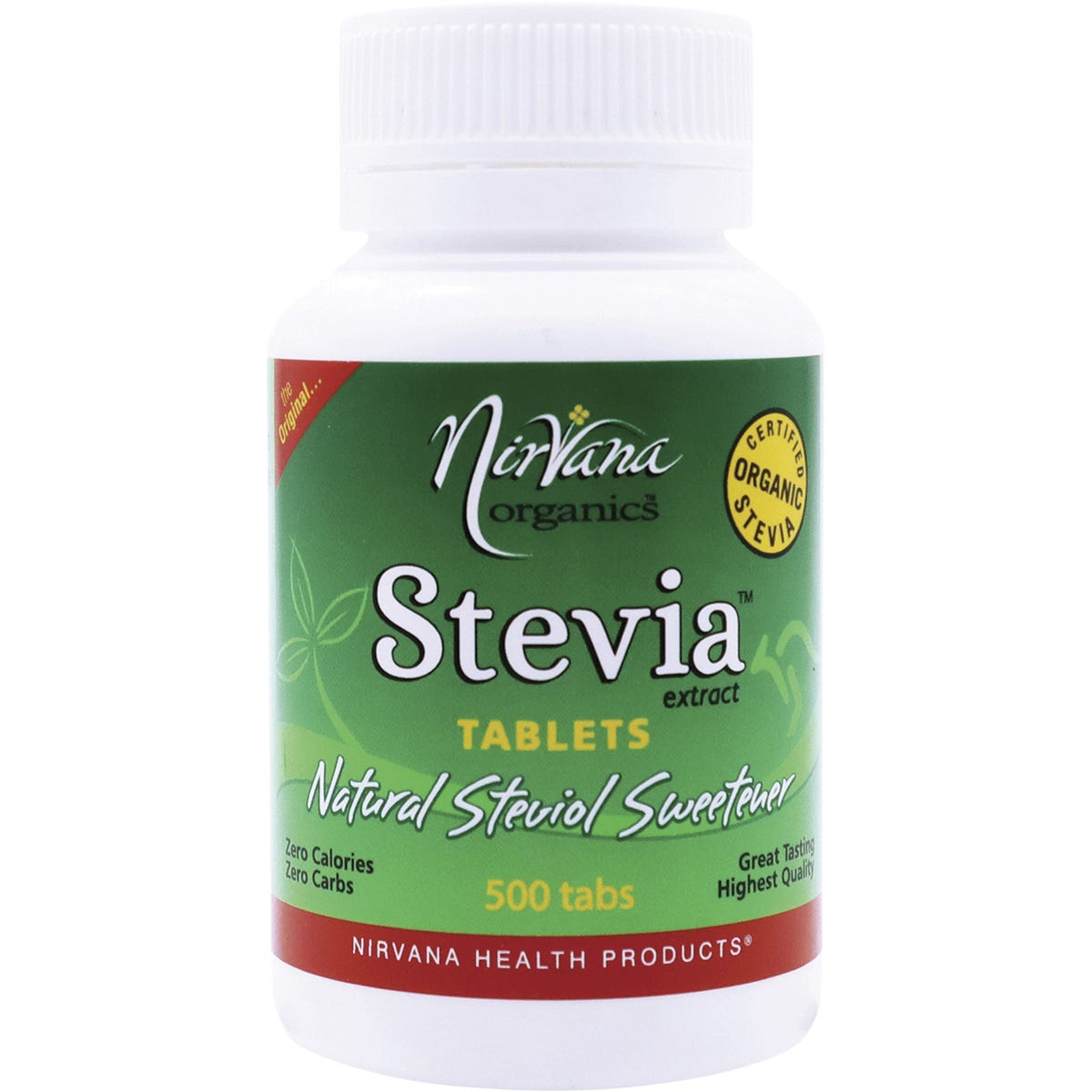 Nirvana Organics Stevia Tablets 500 Tabs - Dr Earth - Sweeteners