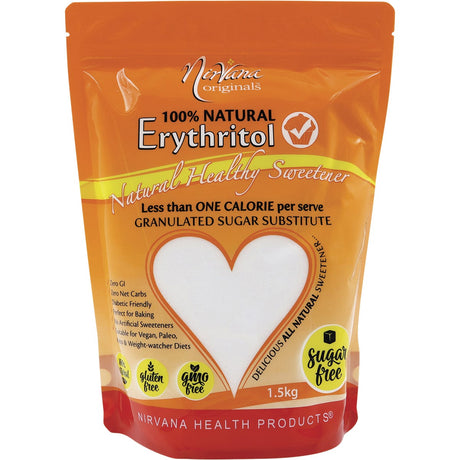 Nirvana Originals Erythritol 100% Natural 1.5kg - Dr Earth - Sweeteners