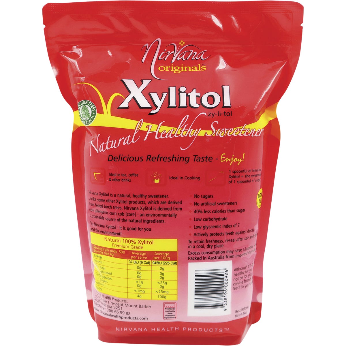 Nirvana Originals Xylitol 2kg - Dr Earth - Sweeteners