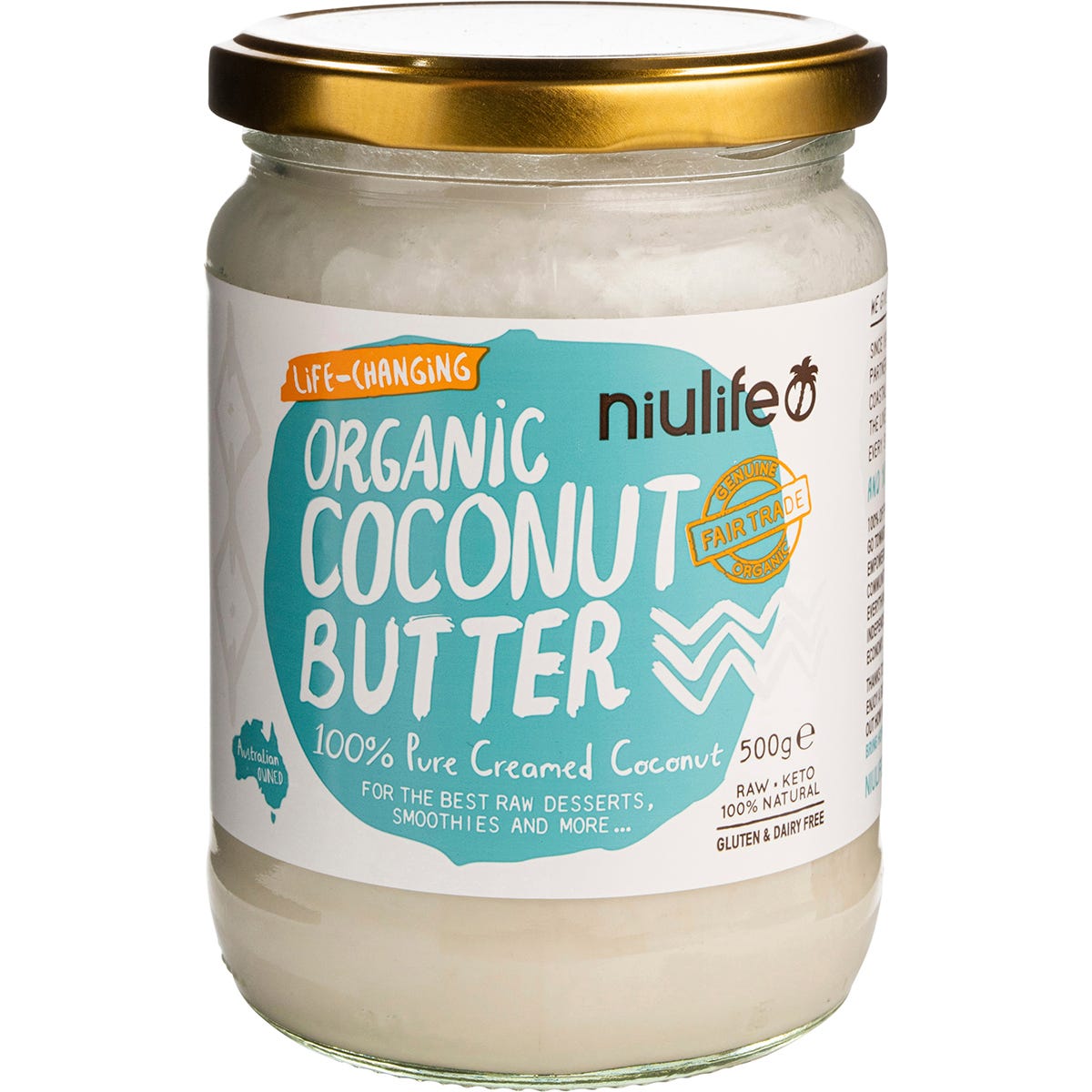 Niulife Coconut Butter 500g - Dr Earth - Baking