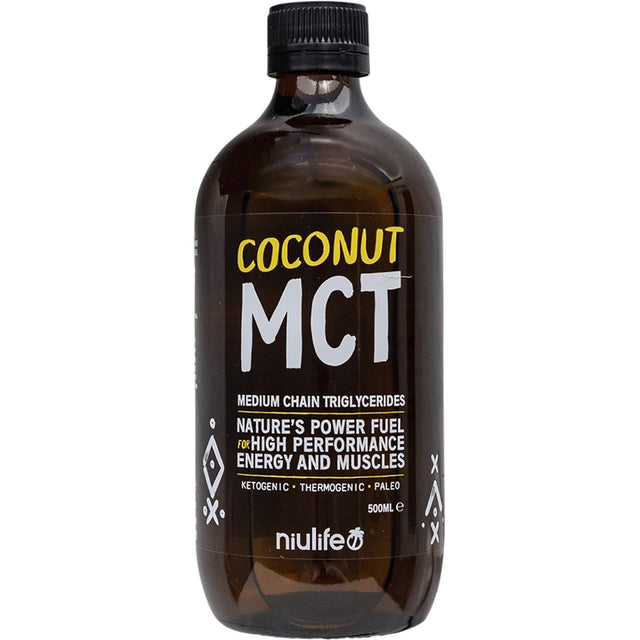 Niulife Coconut MCT High Performance 500ml - Dr Earth - Oil & Ghee, Supplements, Nutrition