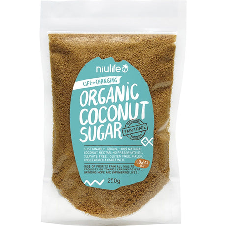 Niulife Coconut Sugar 250g - Dr Earth - Sweeteners