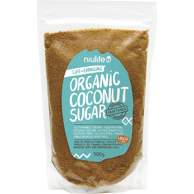 Niulife Coconut Sugar 500g - Dr Earth - Sweeteners