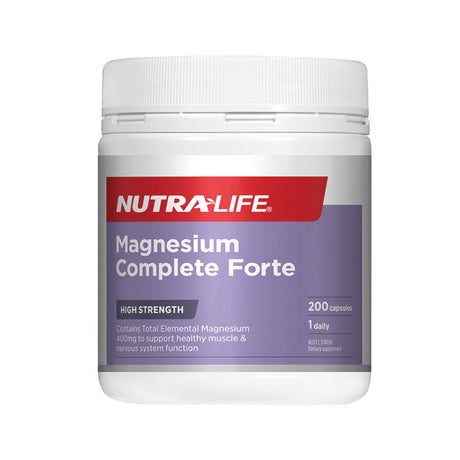 NUTRALIFE Magnesium Complete Forte 200c - Dr Earth - Supplements