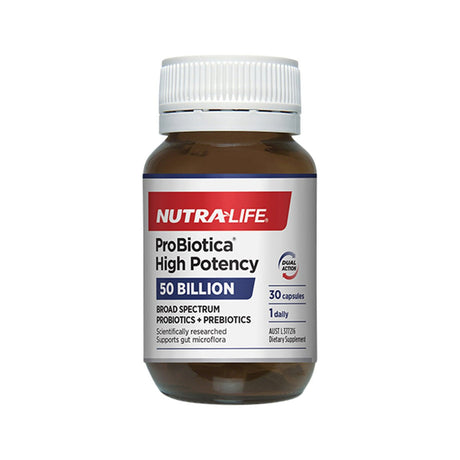 NUTRALIFE ProBiotica High Potency (50 Billion) 30c - Dr Earth - Supplements