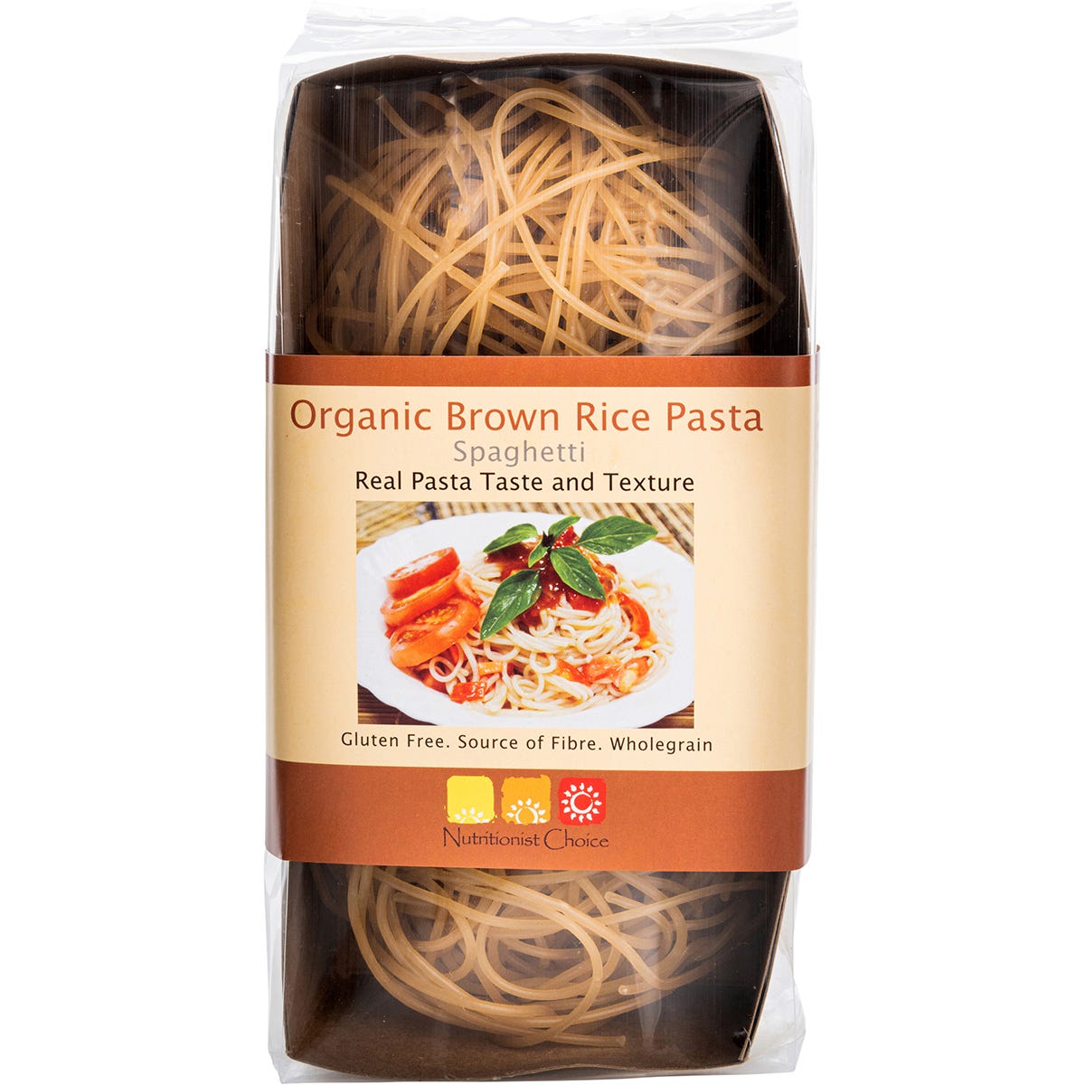 Nutritionist Choice Brown Rice Pasta Spaghetti 180g - Dr Earth - Rice Pasta & Noodles