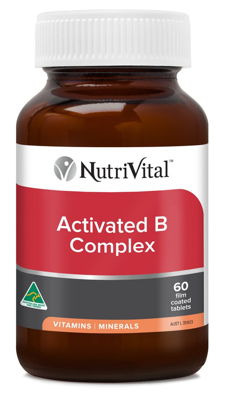 NutriVital Activated B Complex Tablets 60 tablets - Dr Earth - Supplements, Nutrivital