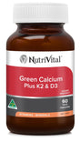 NutriVital Green Calcium Plus K2 & D3 Capsules 60 Capsules - Dr Earth - Supplements, Nutrivital
