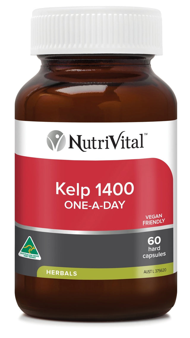 NutriVital Kelp 1400 One-A-Day 60 Capsules - Dr Earth - Supplements, Nutrivital