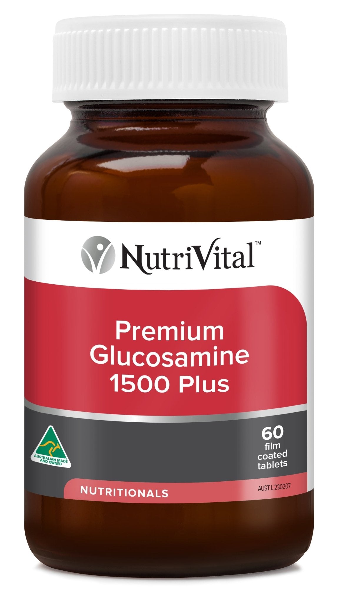 NutriVital Premium Glucosamine 1500 Plus Tablets 60 tablets - Dr Earth - Supplements, Nutrivital