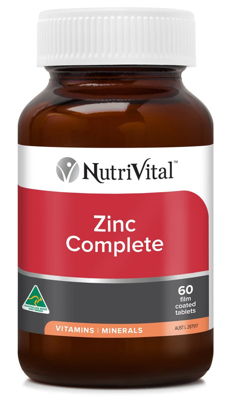 NutriVital Zinc Complete Tablets 60 tablets - Dr Earth - Supplements, Nutrivital