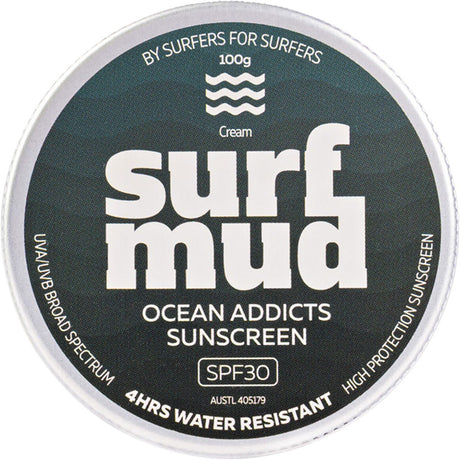 Ocean Addicts Sunscreen SPF 30 Tin - Dr Earth - Body & Beauty, Sun & Tanning Specials