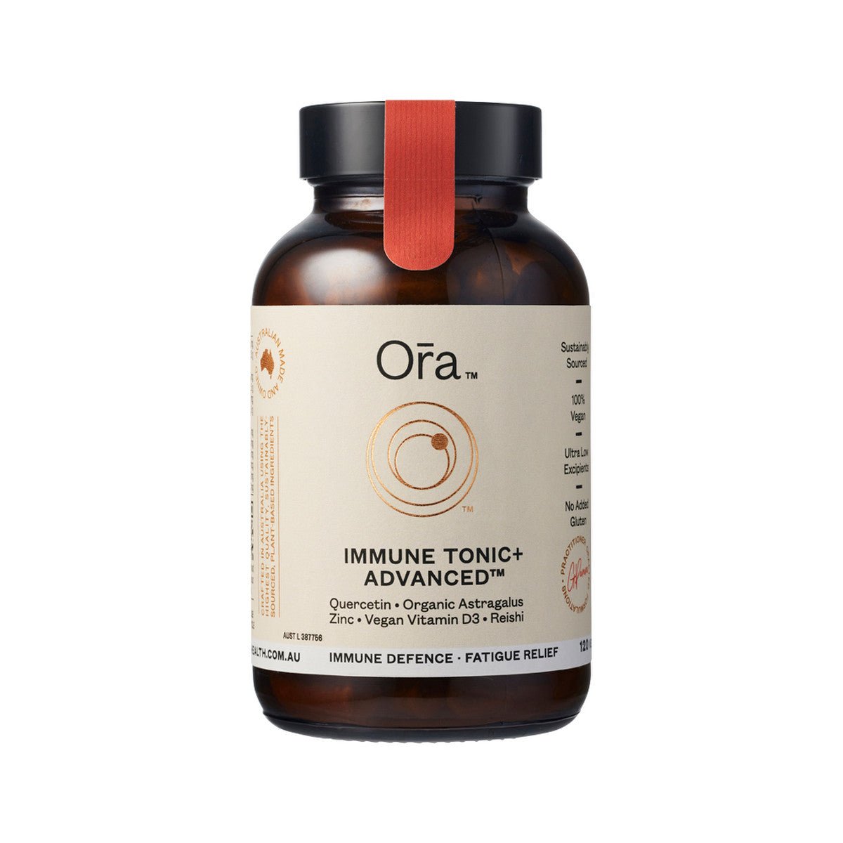 Ora Health Immune Tonic+ Advanced 120 Vege Capsules - Dr Earth - Supplements, Mushrooms, immune support, adaptogen