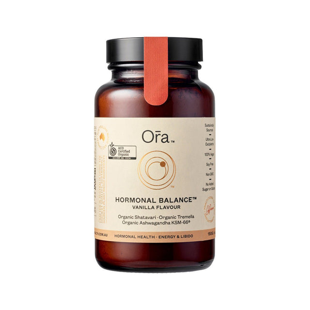 Ora Health Organic Hormonal Balance Vanilla Oral Powder 150g - Dr Earth - Supplements, Stress, Sleep & Mild Anxiety, energy, digestion & gut health