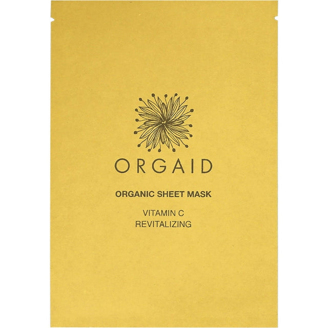 Orgaid Organic Sheet Mask Vitamin C & Revitalizing 24ml - Dr Earth - Skincare