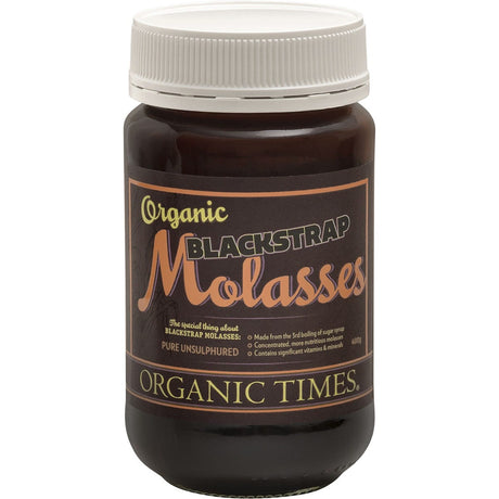 Organic Times Blackstrap Molasses 400g - Dr Earth - Sweeteners