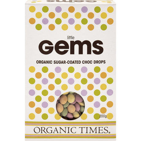 Organic Times Chocolate Little Gems 200g - Dr Earth - Confectionery
