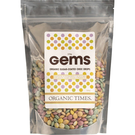 Organic Times Chocolate Little Gems 500g - Dr Earth - Confectionery