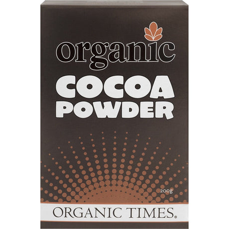 Organic Times Cocoa Powder 200g - Dr Earth - Baking