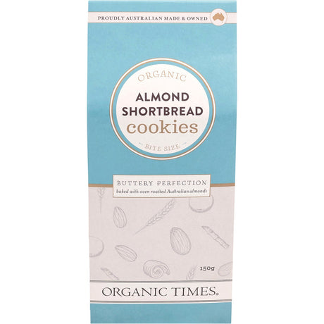 Organic Times Cookies Almond Shortbread 150g - Dr Earth - Biscuits