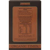 Organic Times Dark Chocolate Ginger 150g - Dr Earth - Chocolate & Carob