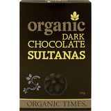 Organic Times Dark Chocolate Sultanas 150g - Dr Earth - Chocolate & Carob