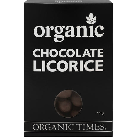Organic Times Milk Chocolate Licorice 150g - Dr Earth - Chocolate & Carob