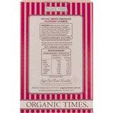 Organic Times White Chocolate Raspberry Licorice 150g - Dr Earth - Chocolate & Carob