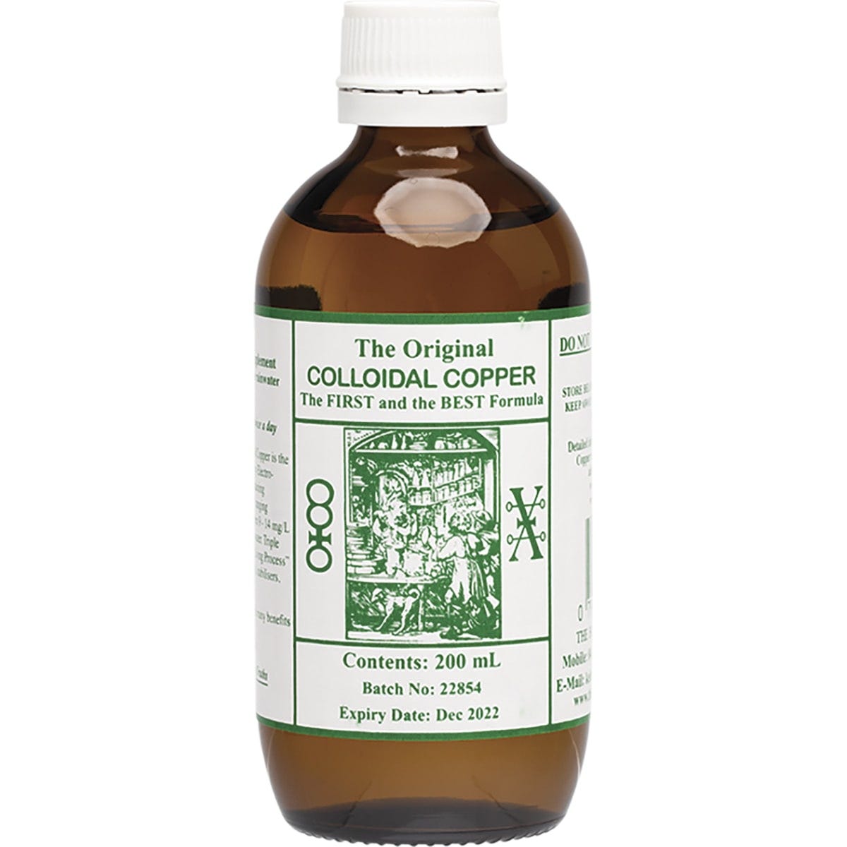 Original Colloidal Colloidal Copper 200ml - Dr Earth - Supplements