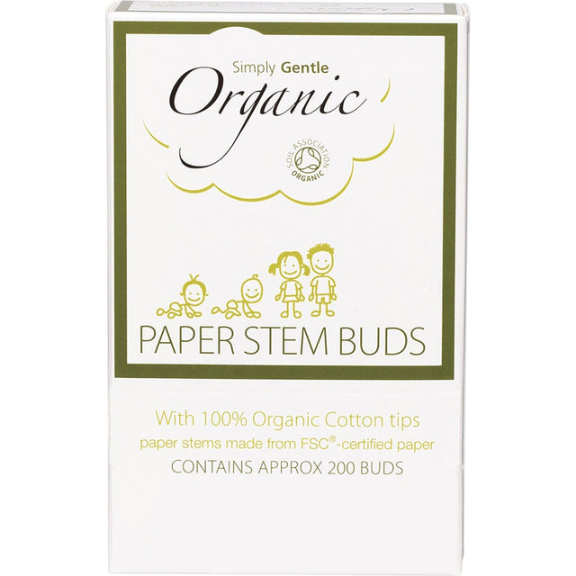 Paper Stem Buds 100% Organic Cotton Tips - Dr Earth - Skincare