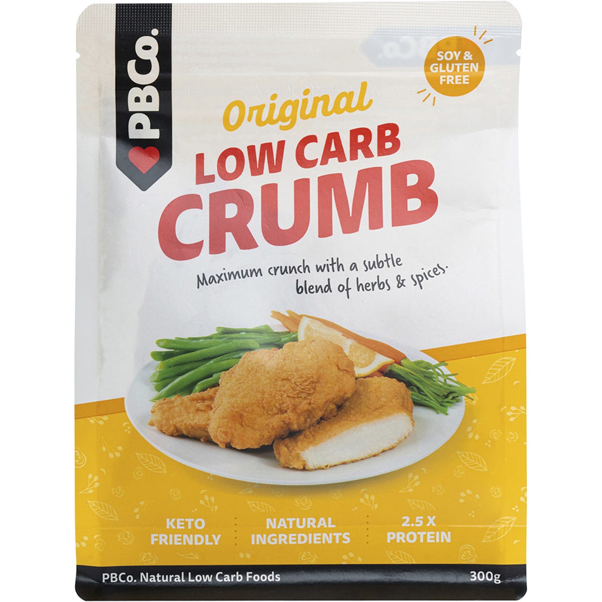 PBco Low Carb Crumb Original 300g - Dr Earth - Herbs Spices & Seasonings