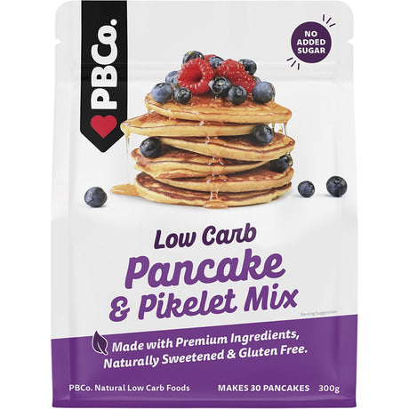 PBco Pancake & Pikelet Mix Low Carb 300g - Dr Earth - Baking