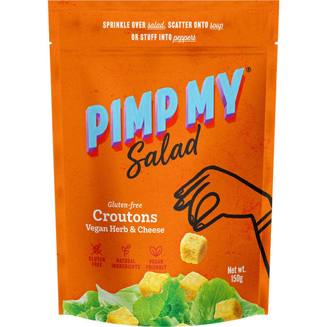Pimp My Salad Croutons Vegan Herb & Cheese 150g - Dr Earth - Condiments